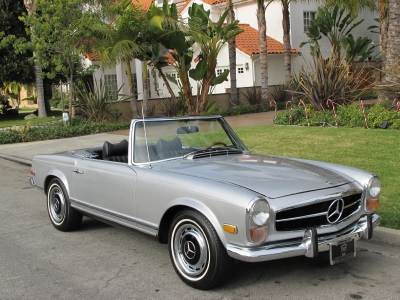 1970 Mercedes Benz 280SL Silver with Black Interior beautiful car with 2