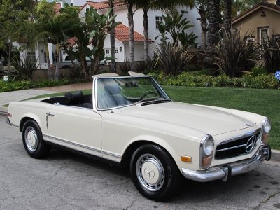 1970 Mercedes Benz 280SL White with Black Interior a California Special 