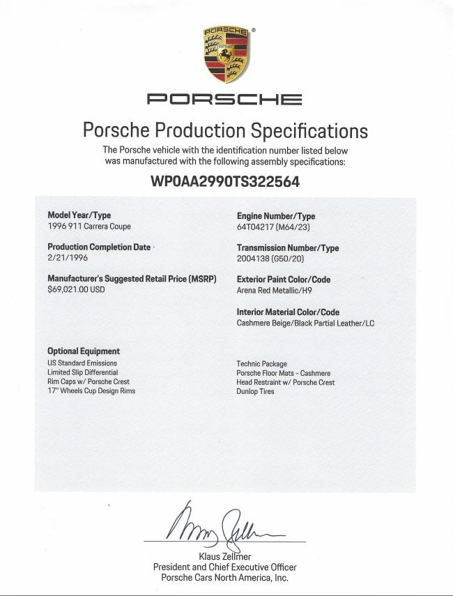 Used 1996 Porsche 993 Carrera Coupe | St. Petersburg, FL