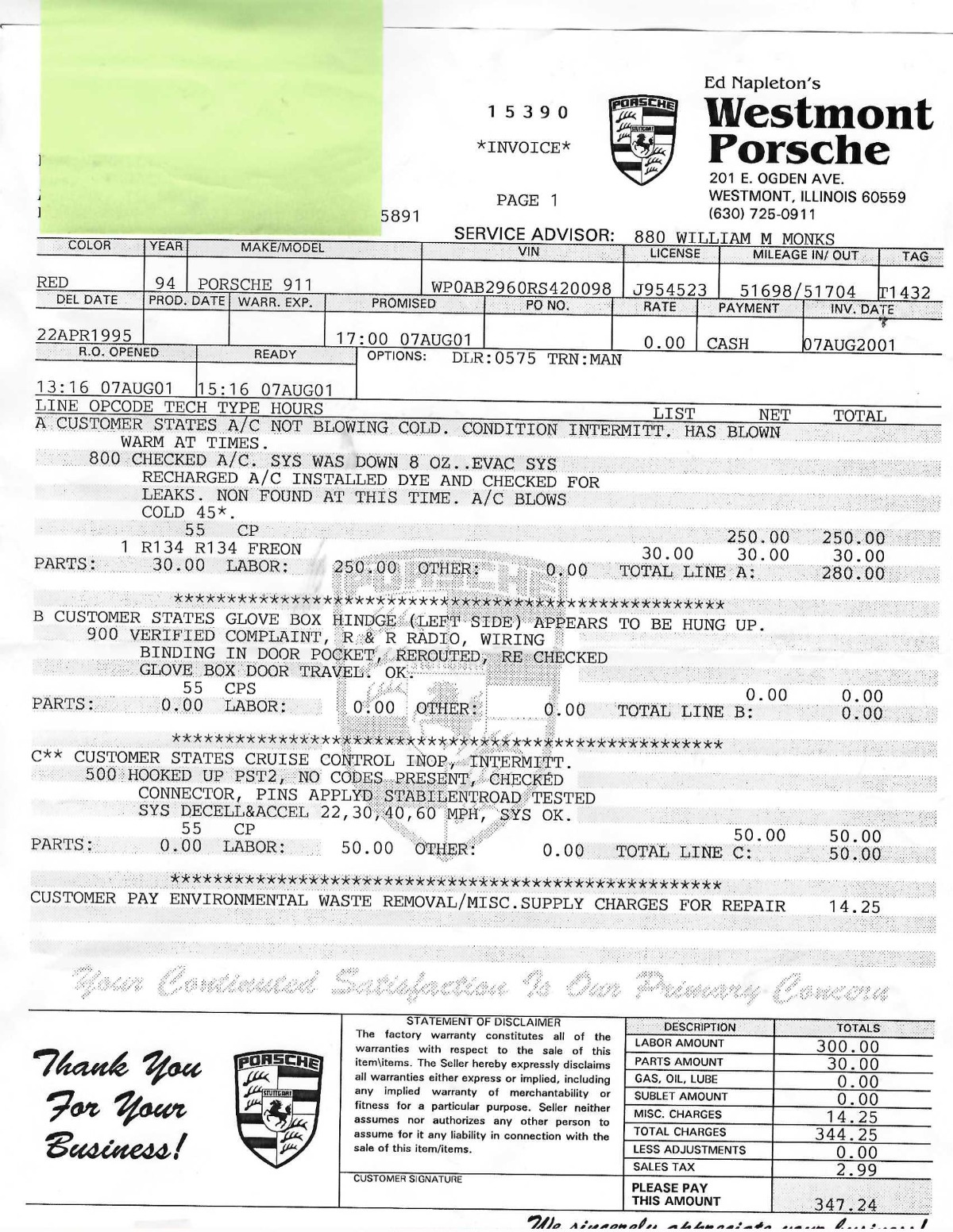 Used 1994 Porsche 964 Carrera 4 Wide-Body Coupe | Los Angeles, CA