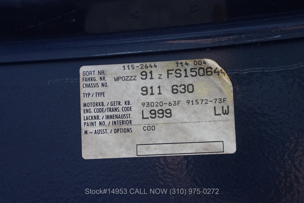 Used 1985 Porsche Carrera Cabriolet | St. Petersburg, FL