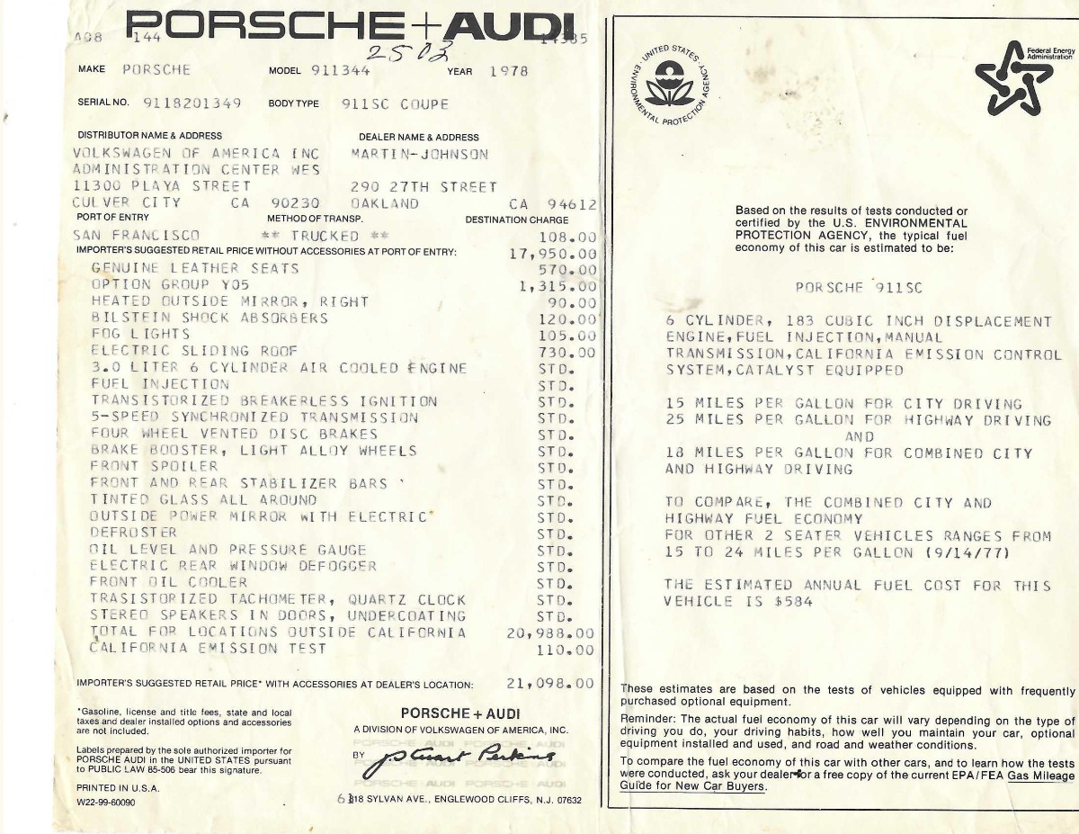 Used 1978 Porsche 911SC Coupe | St. Petersburg, FL