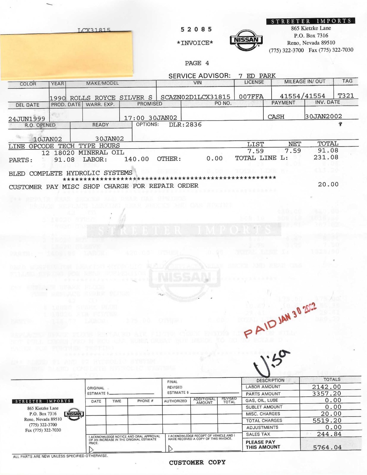 Used 1990 Rolls-Royce Silver Spur II | St. Petersburg, FL