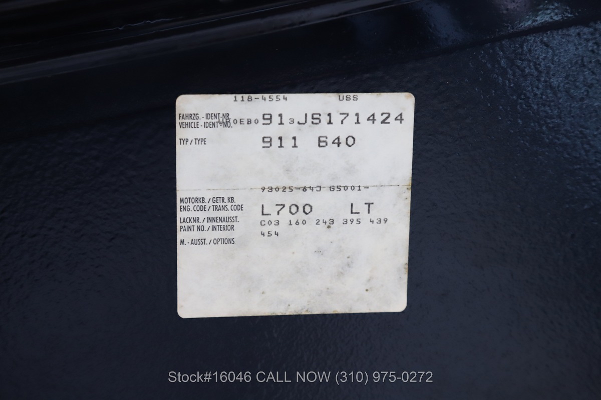 Used 1988 Porsche Carrera Cabriolet | Los Angeles, CA