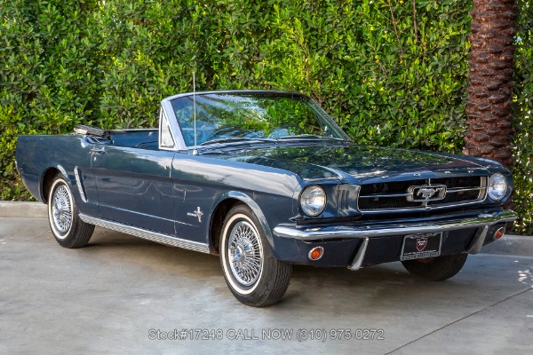FORD MUSTANG Cabriolet 1965 Bleu clair 1/43 - Mystères et Passions