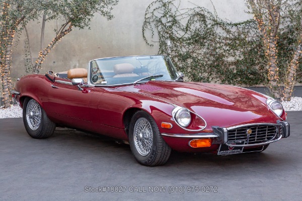 1973 Jaguar XKE V12 Roadster with 2 Tops | Beverly Hills Car