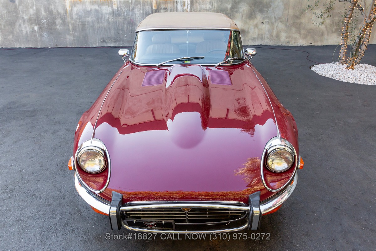 1973 Jaguar XKE V12 Roadster with 2 Tops | Beverly Hills Car