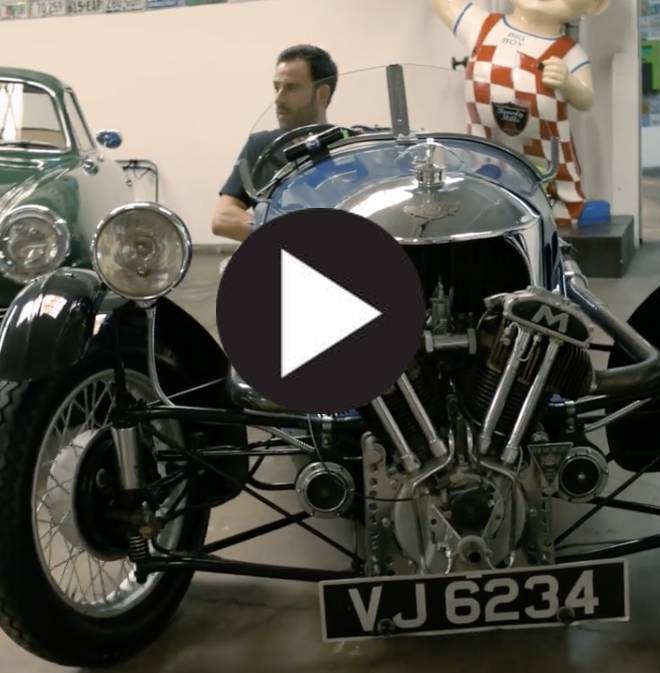 driving a morgan 3 wheeler