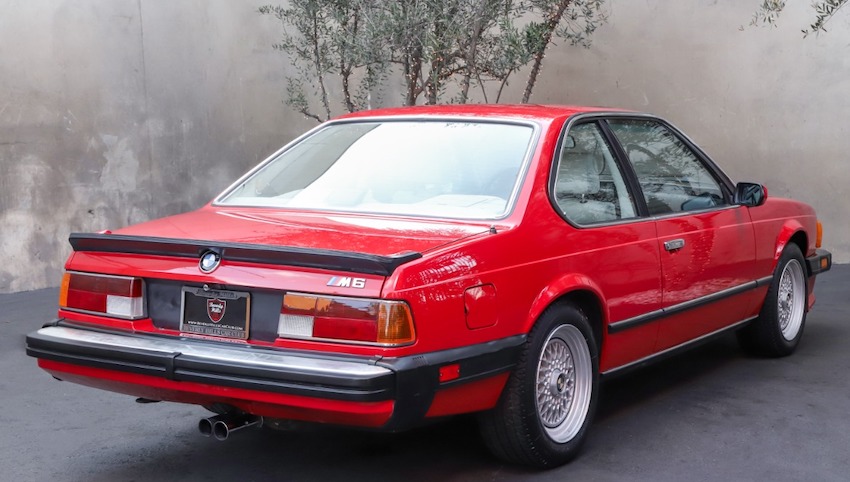 1987 BMW M6 rear view