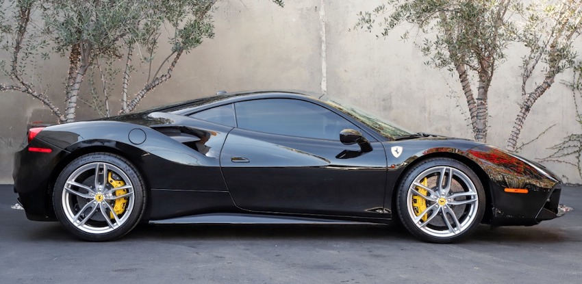 2016 Ferrari 488GTB side view