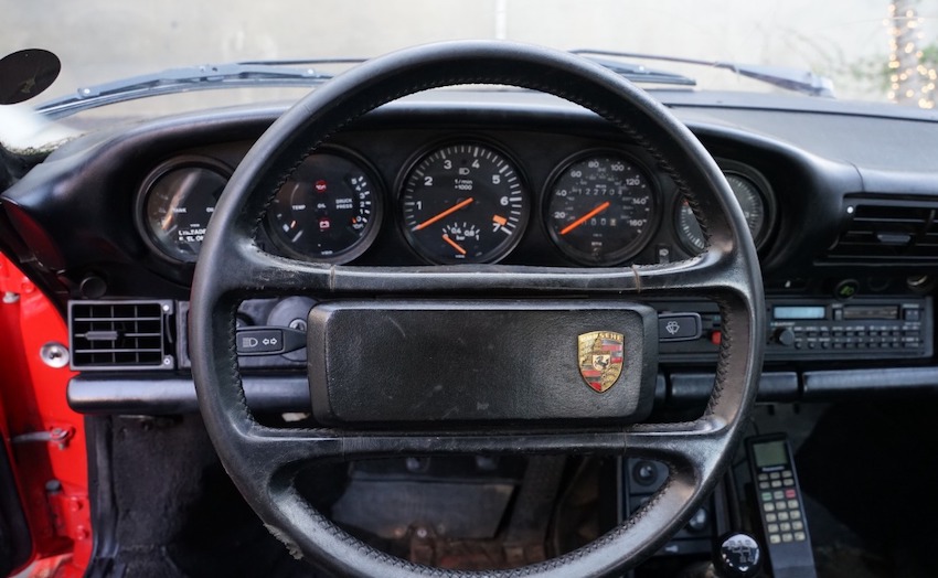 1988 Porsche 911 Turbo Slant Nose interior