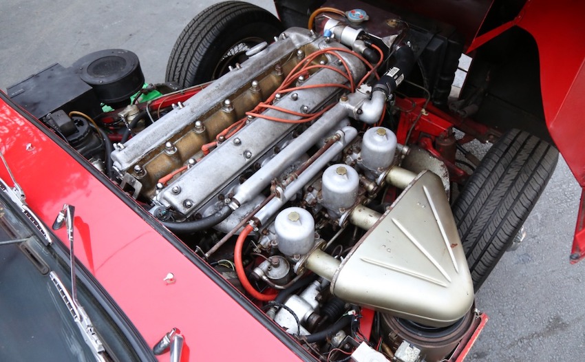 1964 jaguar xke roadster right-hand drive engine