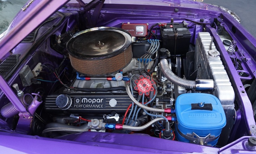1971 Plymouth Barracuda Hardtop Coupe engine