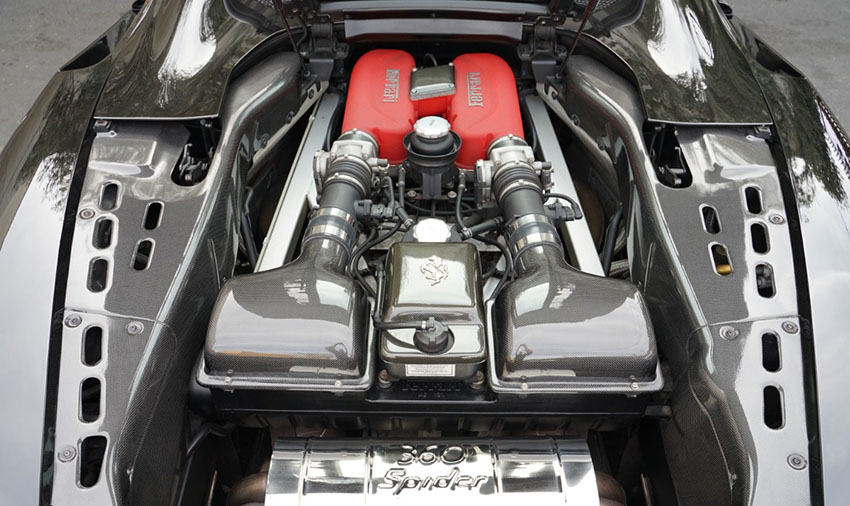 2005 Ferrari 360 Modena Spider engine