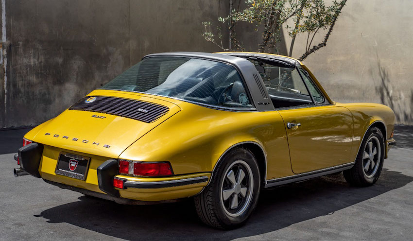 1973.5 Porsche 911T CIS Targa Sportomatic rear view