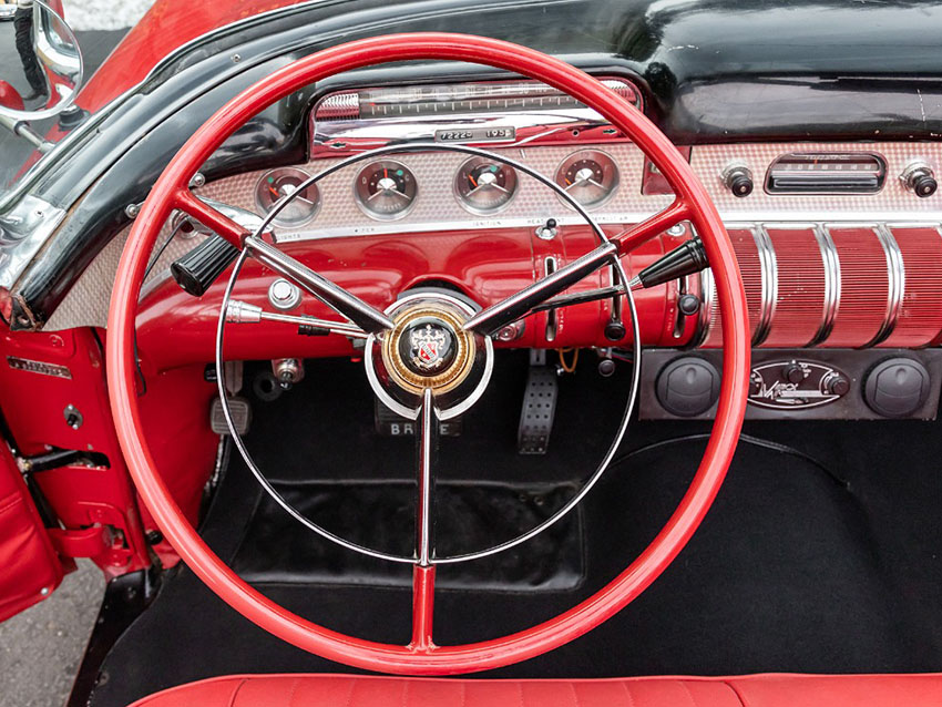 1955 Buick Super Convertible interior