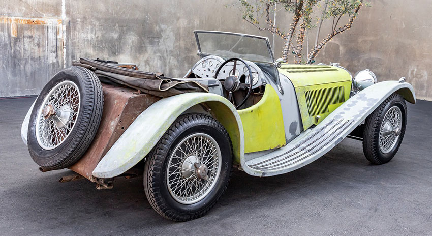 1938 Jaguar SS100 3.5 Litre rear view