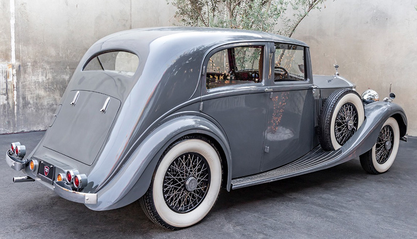 1936 Rolls-Royce 20:25 Sedanca DeVille By Park Ward rear view