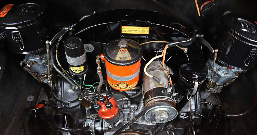 1956 Porsche 356A Coupe engine