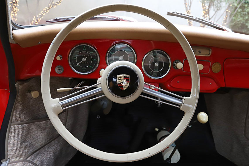 1956 Porsche 356A Coupe interior