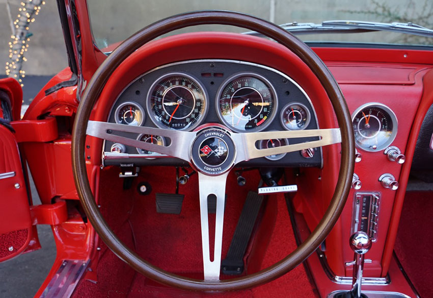 1964 Chevrolet Corvette L84 Fuelie Convertible interior
