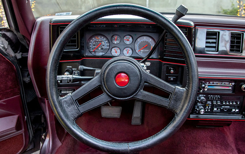 1987 Chevrolet Monte Carlo SS interior
