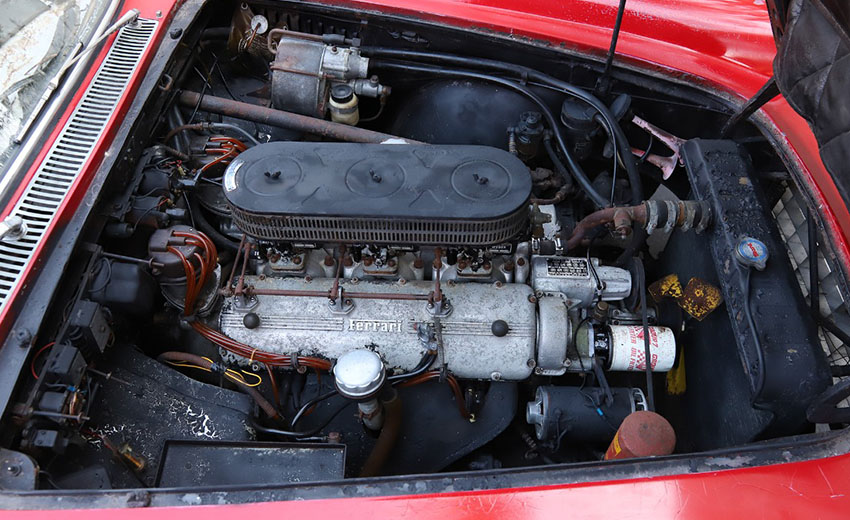 1960 Ferrari 250GT Coupe engine
