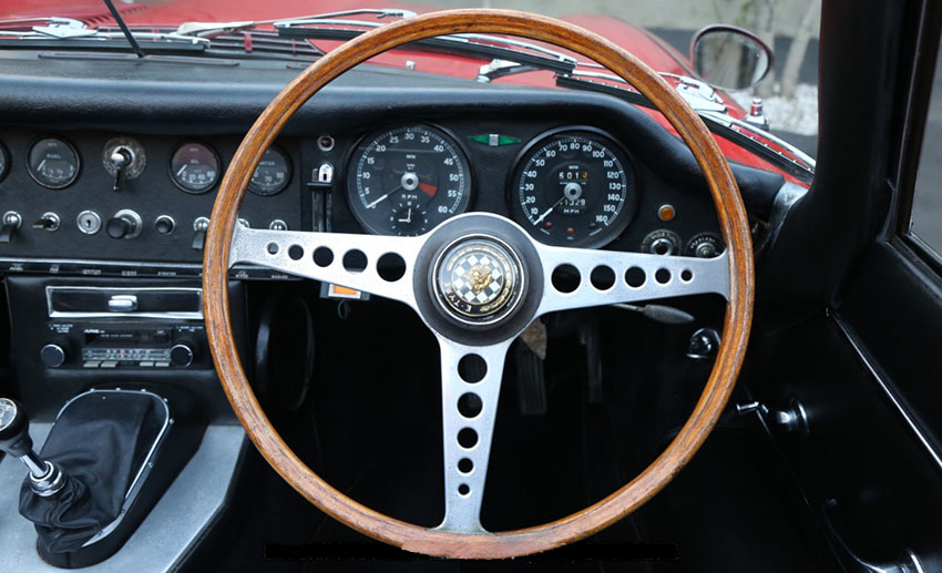 1964 Jaguar XKE Roadster Right-Hand Drive interior