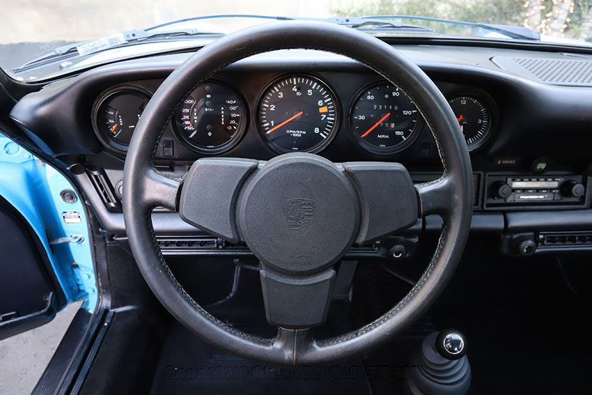 1974 Porsche Carrera Sunroof Delete Coupe interior
