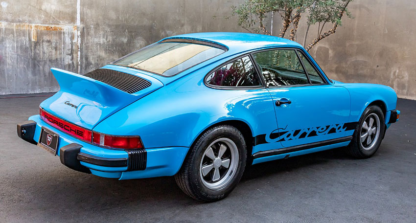 1974 Porsche Carrera Sunroof Delete Coupe rear view