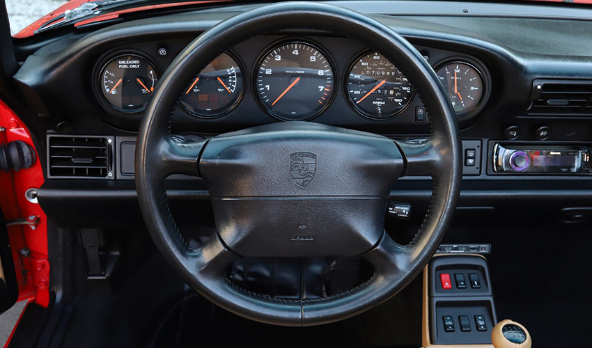 1995 Porsche 993 Carrera Cabriolet interior