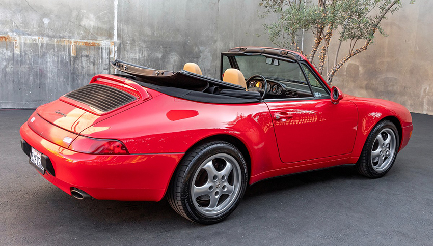 1995 Porsche 993 Carrera Cabriolet rear view