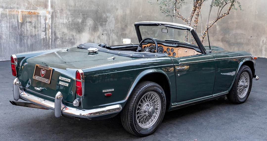 1968 Triumph TR250 rear view