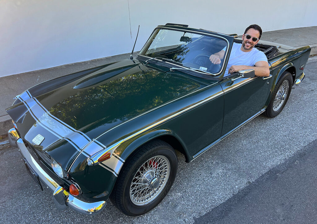 Triumph TR250 buyer Alex Manos