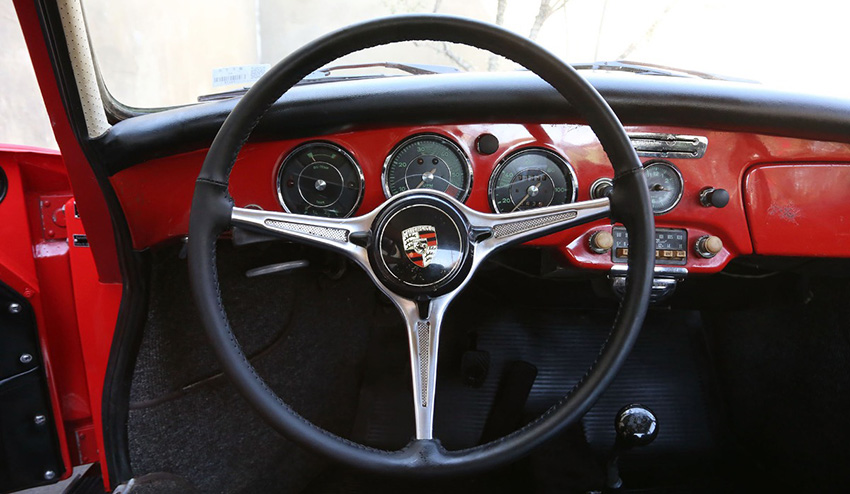 1962 Porsche 356B Super 90 Coupe interior