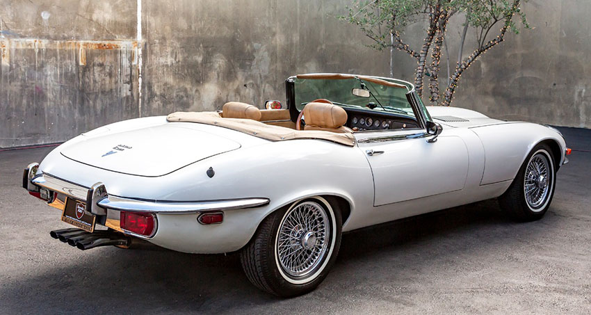 1973 Jaguar XKE V12 Roadster rear view