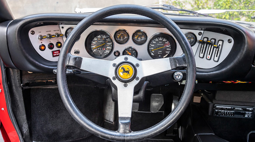 1975 Ferrari Dino 308 GT4 interior