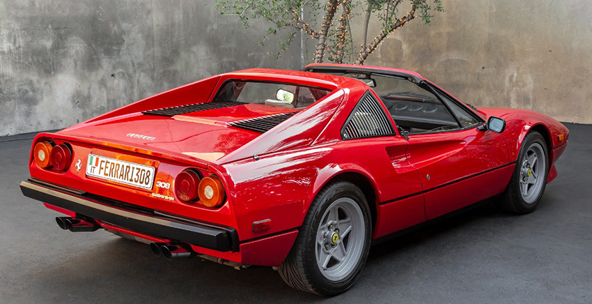 1984 Ferrari 308 GTS Quattrovalvole Euro rear view