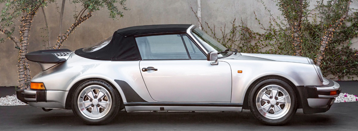 1986 Porsche Carrera Super Sport Cabriolet Turbo-Look M491 Right-Hand-Drive side view