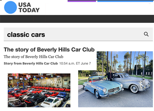USA Today Beverly Hills Car Club Profile