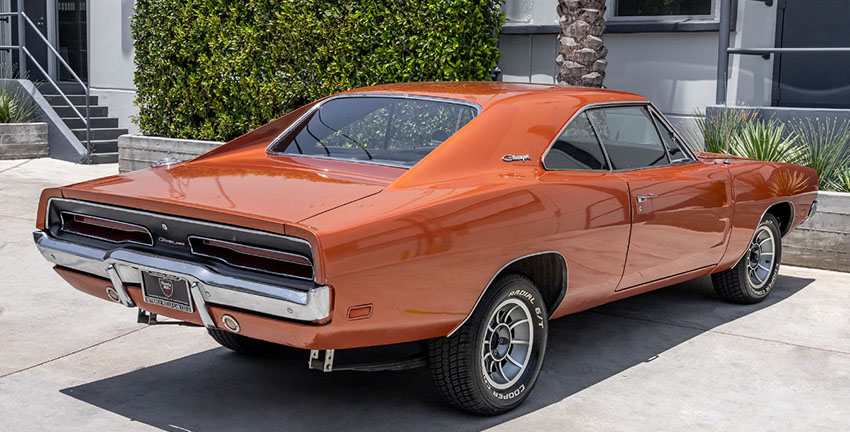 1969 Dodge Charger rear view