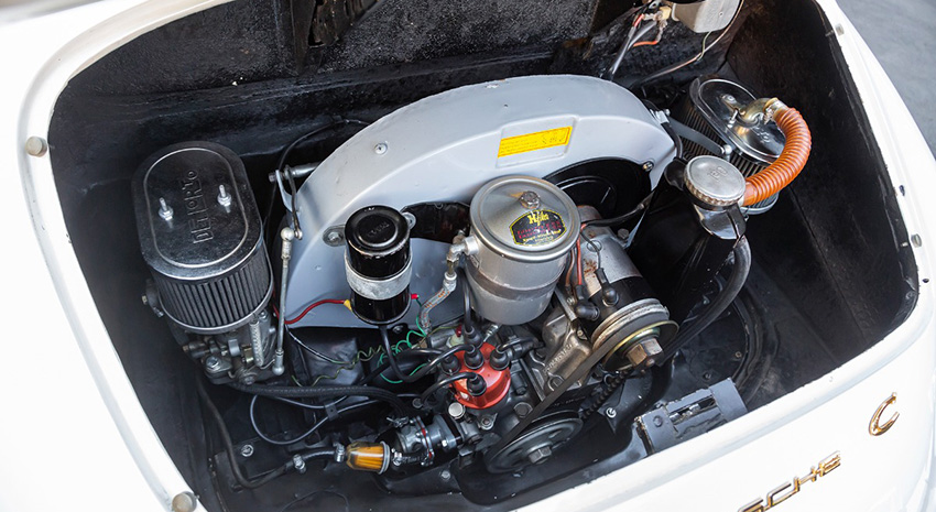 1964 Porsche 356C 1600 Reutter Cabriolet engine