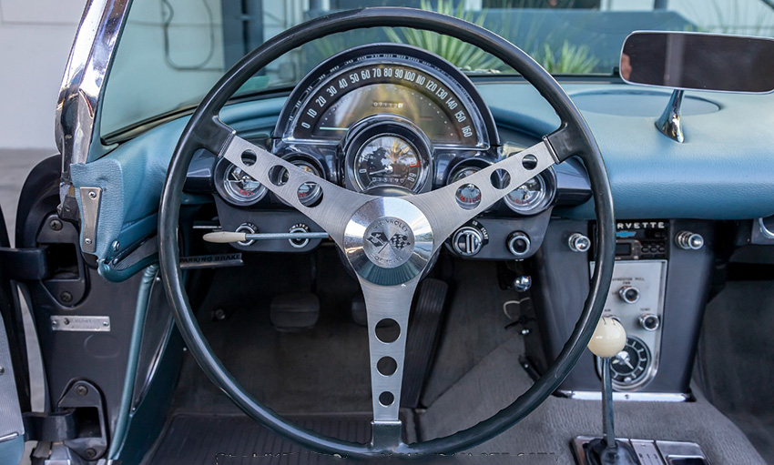 1958 Chevrolet Corvette Convertible interior