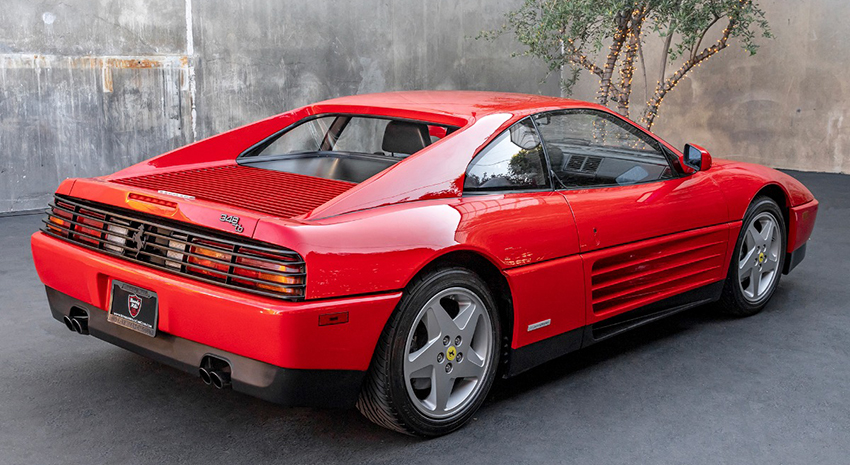 1989 Ferrari 348TB rear view