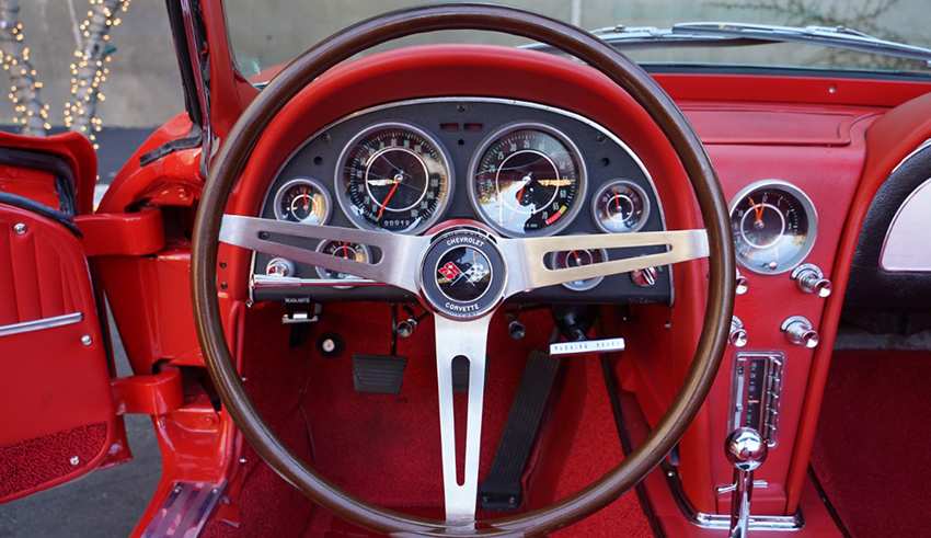 1964 Chevrolet Corvette L84 Fuelie Convertible interior