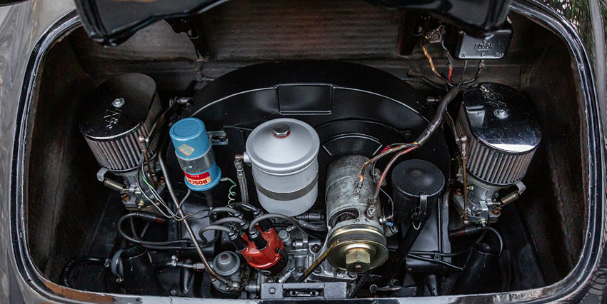 1959 Porsche 356A 1600 Reutter Cabriolet engine