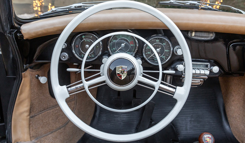 1959 Porsche 356A 1600 Reutter Cabriolet interior