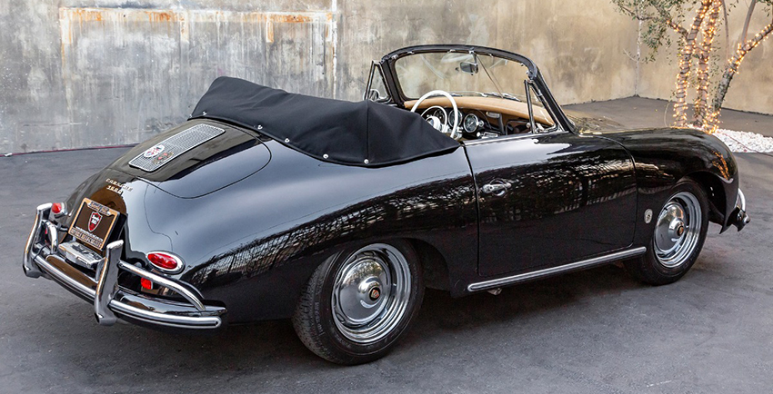 1959 Porsche 356A 1600 Reutter Cabriolet rear