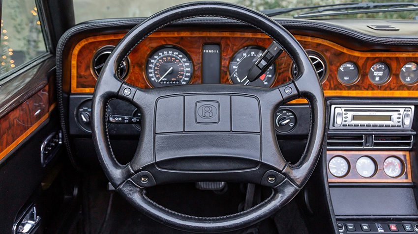 1991 Bentley Continental Convertible interior