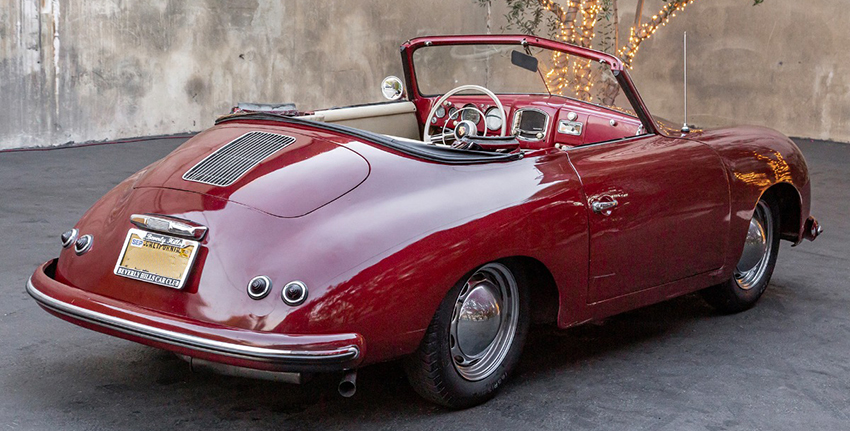 1955 Porsche 356 Pre-A Bent Window Cabriolet rear view